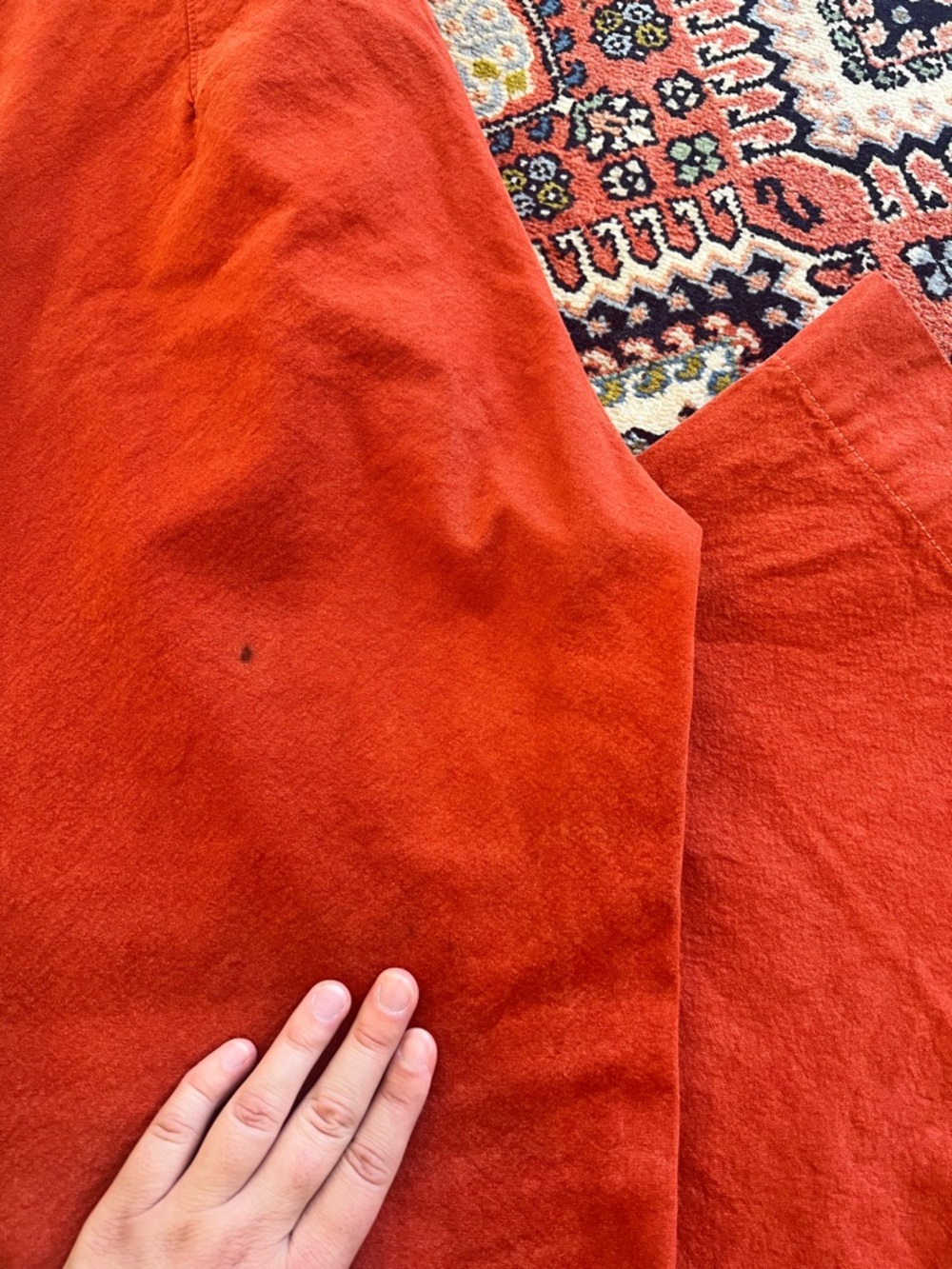 Jesse Kamm Sailor Pants Paprika Rust Orange Medium - Picture 7 of 9